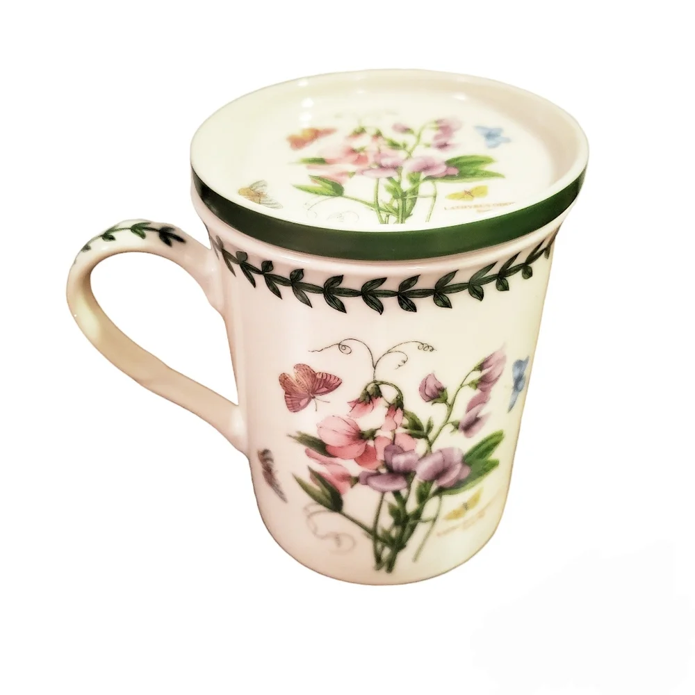 Portmeiron Botanic Garden Sweet Pea Mug & Coaster Set